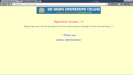 My First Project: Library Automation System
